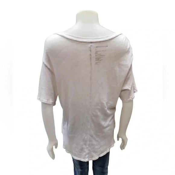 Good Hyouman Week End Pale Pink  Cotton V Neck T Shirt Size Medium - Picture 4 of 10